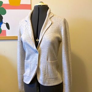 J.Crew sweater blazer - xs - oatmeal color- cotton/wool blend